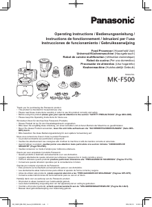 Manual Panasonic MK-F500 Food Processor