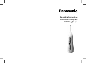 Manual Panasonic EW-1411 Flosser