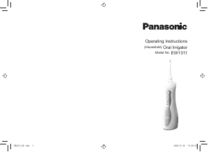 Návod Panasonic EW-1311 Zubný irigátor