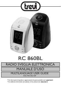 Manual de uso Trevi RC 860 BL Radiodespertador