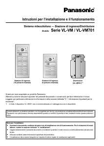 Manuale Panasonic VL-VM303EX Citofono