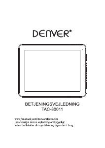 Bedienungsanleitung Denver TAC-80011 Tablet