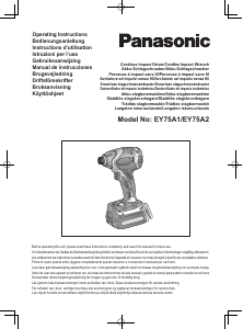 Brugsanvisning Panasonic EY75A1 Slagnøgle