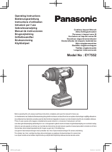 Brugsanvisning Panasonic EY7552 Slagnøgle