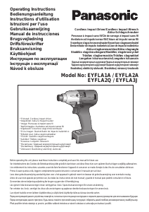 Bedienungsanleitung Panasonic EYFLA2 Schlagschrauber