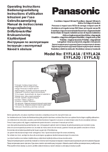 Manual de uso Panasonic EYFLA3 Llave de impacto
