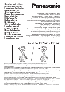 Manuál Panasonic EY75A8 Akušroubovák