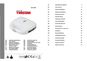 Manual Tristar SA-1120 Contact Grill