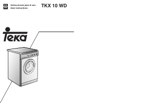 Manual de uso Teka TKX 10 WD Lavasecadora