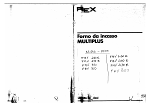 Manuale Rex FMV430E Multiplus Forno