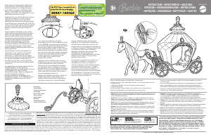 Manual de uso Mattel M9514 Barbie horse and carriage
