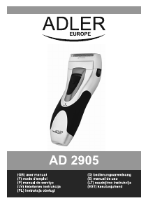 Manual Adler AD 2905 Máquina barbear