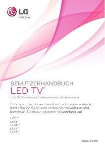 Bedienungsanleitung LG 22LY540M LED fernseher