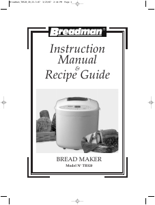 Manual Breadman TR520 Bread Maker