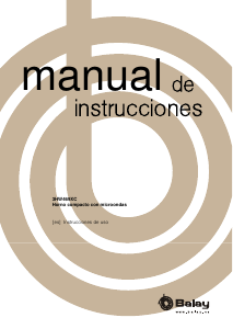 Manual de uso Balay 3HW469XC Microondas