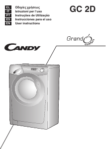 Manual Candy GC 1282D1-S Máquina de lavar roupa