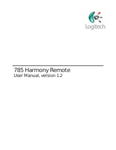 Manual Logitech Harmony 785 Remote Control