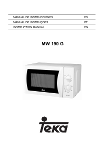 Manual de uso Teka MW 190 G Microondas