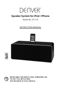 Manual Denver IFI-710 Speaker Dock