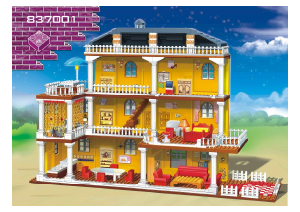 Manual BanBao set 8370 Fantasy World Large family house