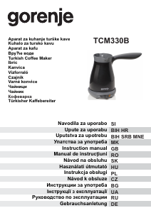 Priručnik Gorenje TCM330B Aparat za kavu