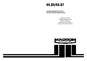 Handleiding Macrom 44.07 Autoversterker