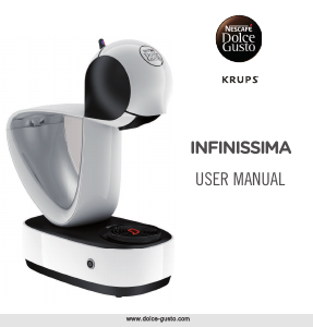 Manual Krups KP170140 Nescafe Dolce Gusto Infinissima Espresso Machine