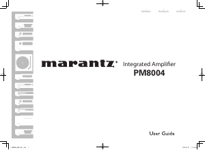 Manual Marantz PM8004 Amplifier