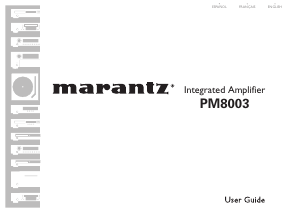 Manual Marantz PM8003 Amplifier