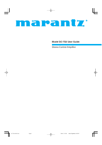Manual Marantz SC-7S2 Amplifier
