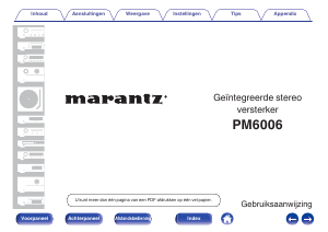 Handleiding Marantz PM6006 Versterker