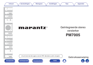 Handleiding Marantz PM7005 Versterker