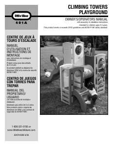 Manual de uso Little Tikes 401A Climbing Towers Casa de juguete