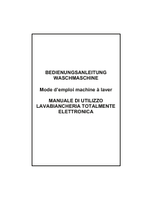 Manuale Exquisit WM 1405 Lavatrice