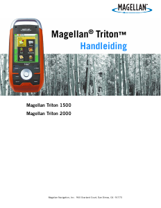 Handleiding Magellan Triton 1500 Handheld navigatiesysteem