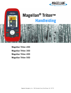 Handleiding Magellan Triton 300 Handheld navigatiesysteem