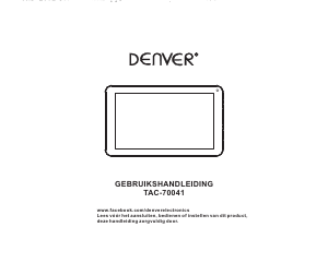 Handleiding Denver TAC-70041 Tablet
