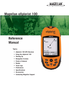 Manual Magellan eXplorist 100 Handheld Navigation