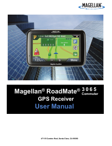 Manual Magellan RoadMate 3065 Car Navigation