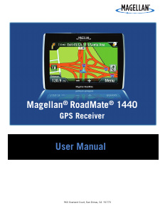 Manual Magellan RoadMate 1440 Car Navigation