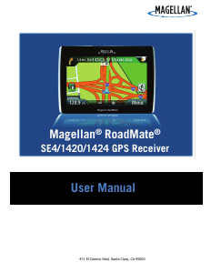 Manual Magellan RoadMate 1424 Car Navigation