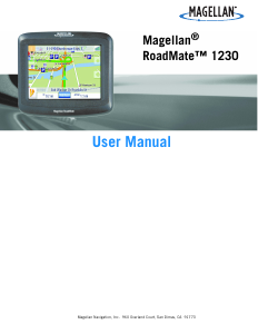 Manual Magellan RoadMate 1230 Car Navigation