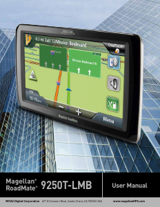 Manual Magellan RoadMate 9250T-LMB Car Navigation