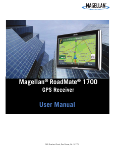 Manual Magellan RoadMate 1700 Car Navigation