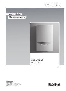 Handleiding Vaillant VHR NL 25-30/5-5 ecoTEC plus Geiser