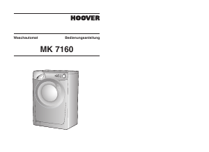 Bedienungsanleitung Hoover MK 7160/1-84 Waschmaschine