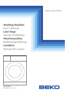 Handleiding BEKO WMB 81242 PTMNX Wasmachine