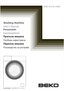 Manual BEKO WMY 81233 LMB3 Washing Machine
