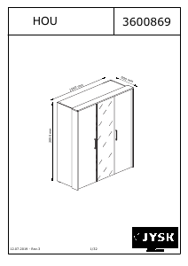 Manual JYSK Hou (156x205) Wardrobe