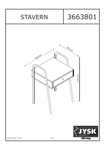 Bedienungsanleitung JYSK Stavern Nachttisch